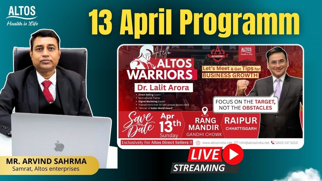 13 April  Strategy  II Arvind Sharma Altos Samrat