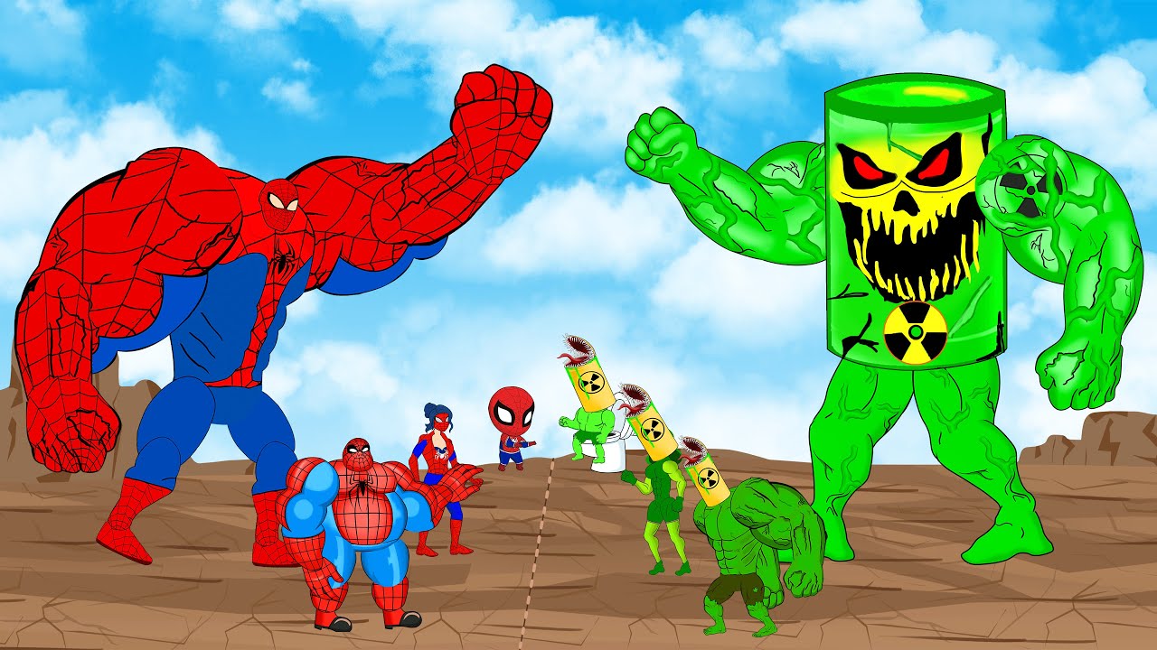 SPIDERMAN Family & Superheroes VS Evolution Of MONSTER RADIATION: Who Will Win? | SUPER HEROES MOVIE