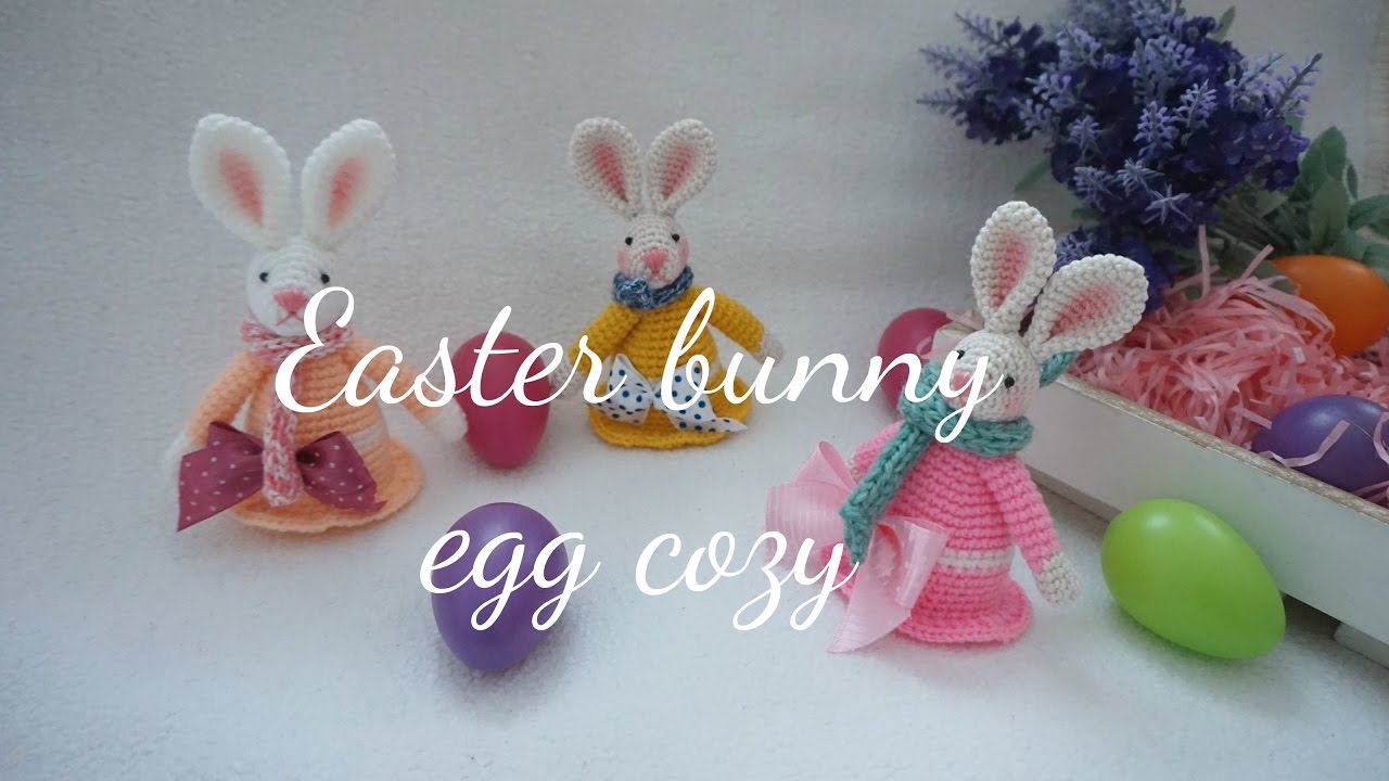 EASTER BUNNY  EGG COZY CROCHET