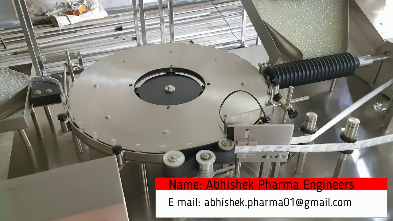 Ampoule Sticker Labeling Machine