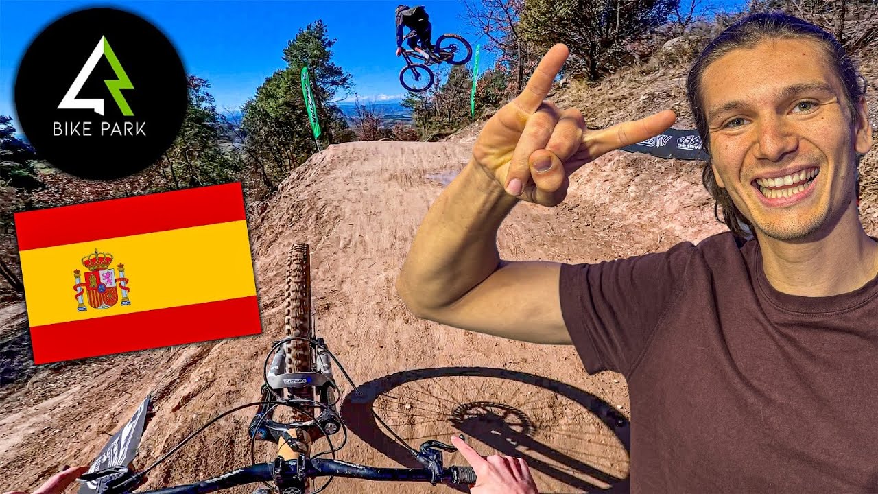Je d&eacute;couvre 4Rider Bikepark ! Vlog en Espagne #5