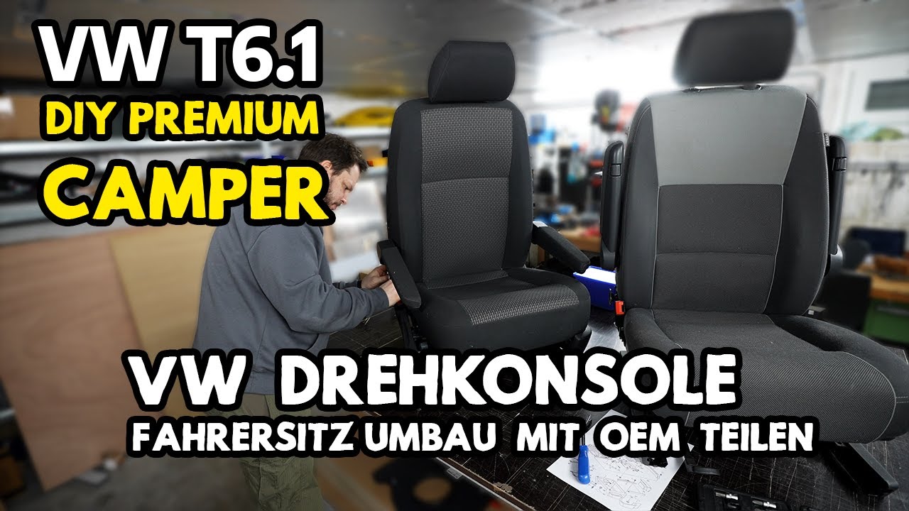 Original VW Drehgestell am Fahrersitz nachrüsten | NUR OEM TEILE | Campingumbau meines VW T6.1