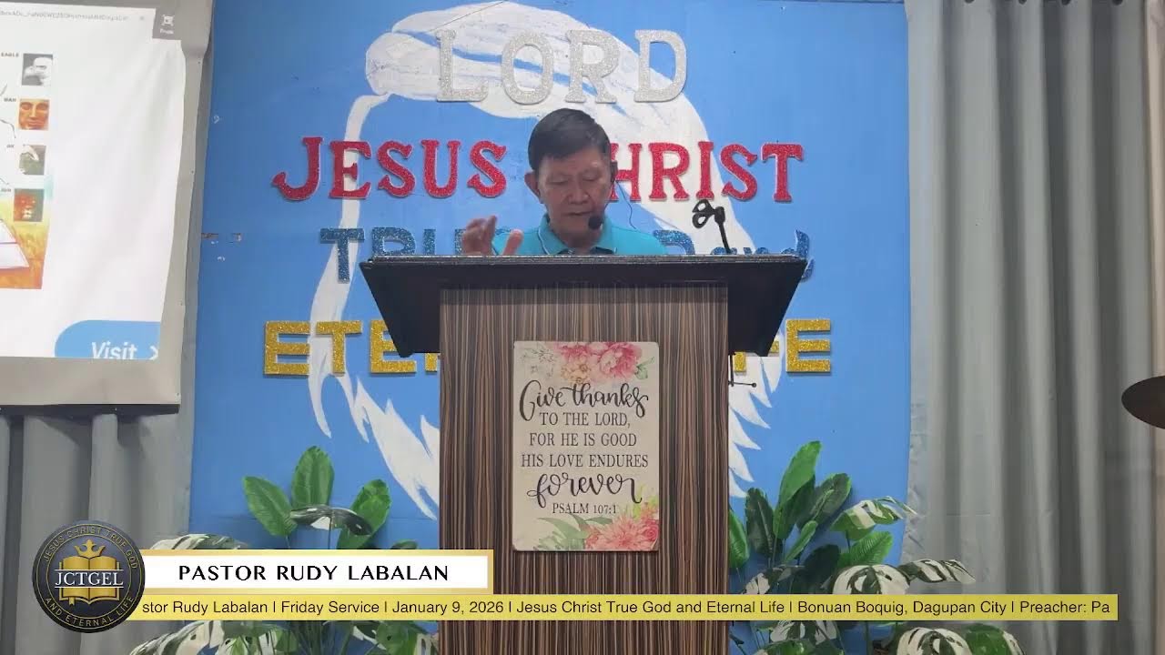 The Fullness of the Person of Christ | Friday Service | Jan 9, 2026 | Preacher: Pastor Rudy Labalan
