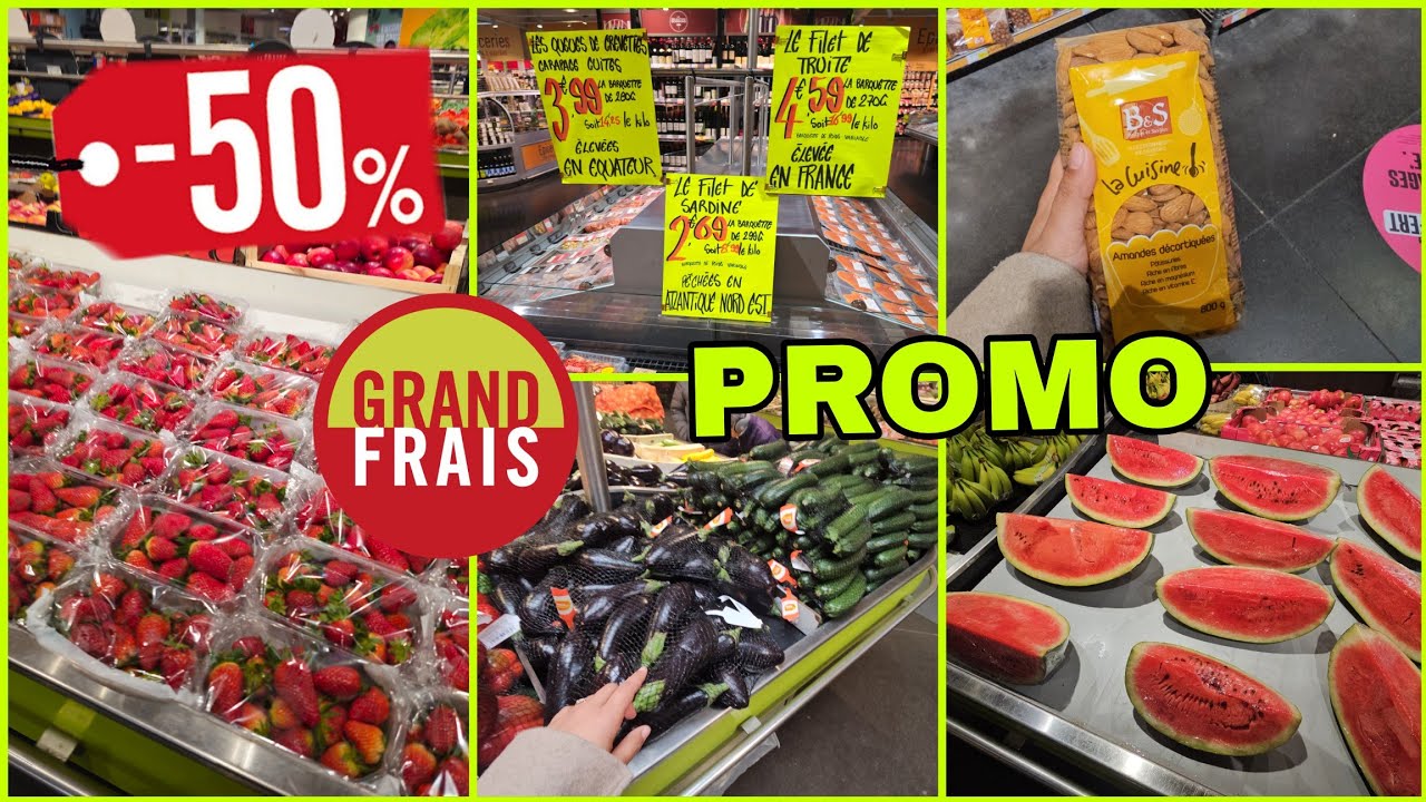 🔥GRAND FRAIS PROMO BONPLANS -50% 31 mars 26 #grandfrais #promotion #promo #fruits #l&eacute;gumes #bonplan