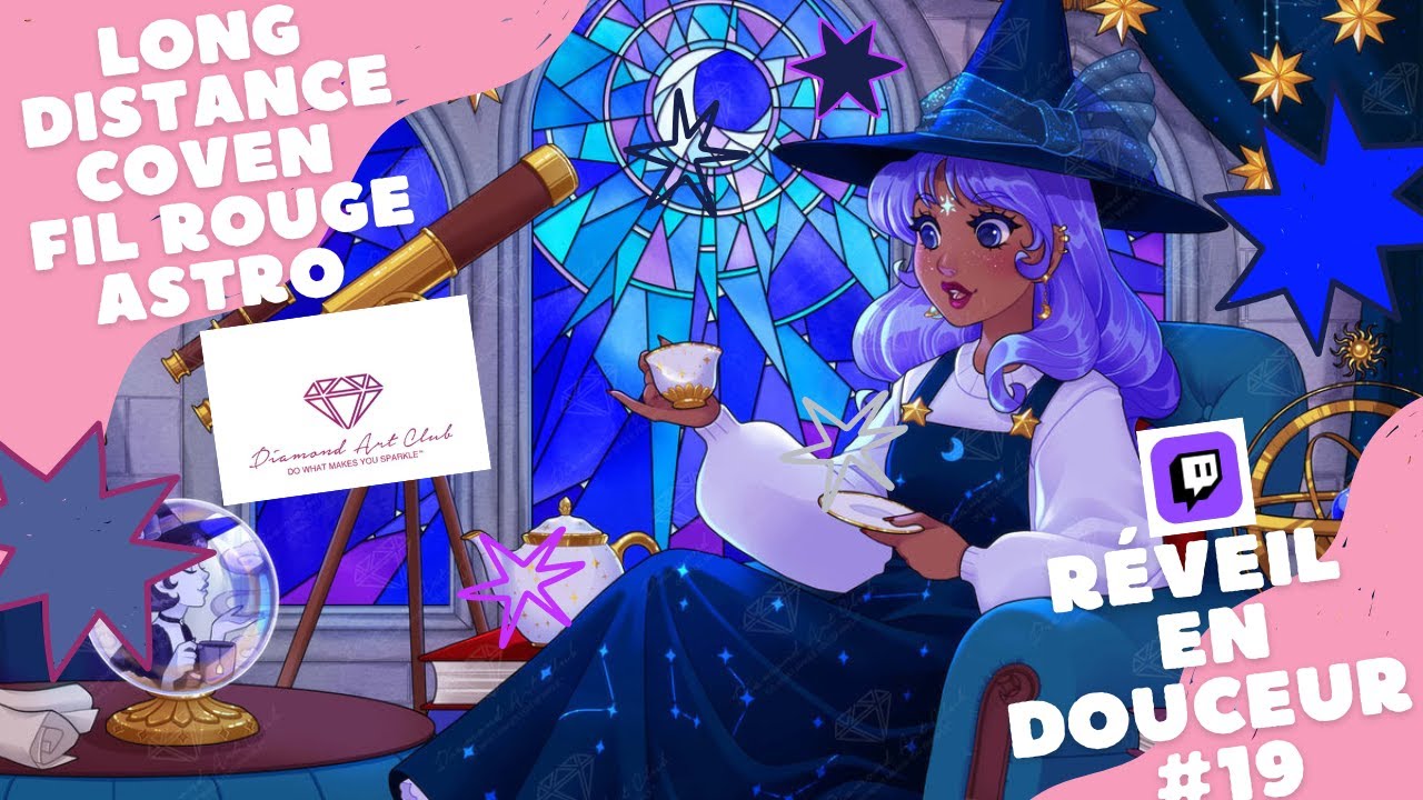 Réveil en douceur #19 - Long distance coven fil rouge astro DAC #diamondpainting #arttherapy
