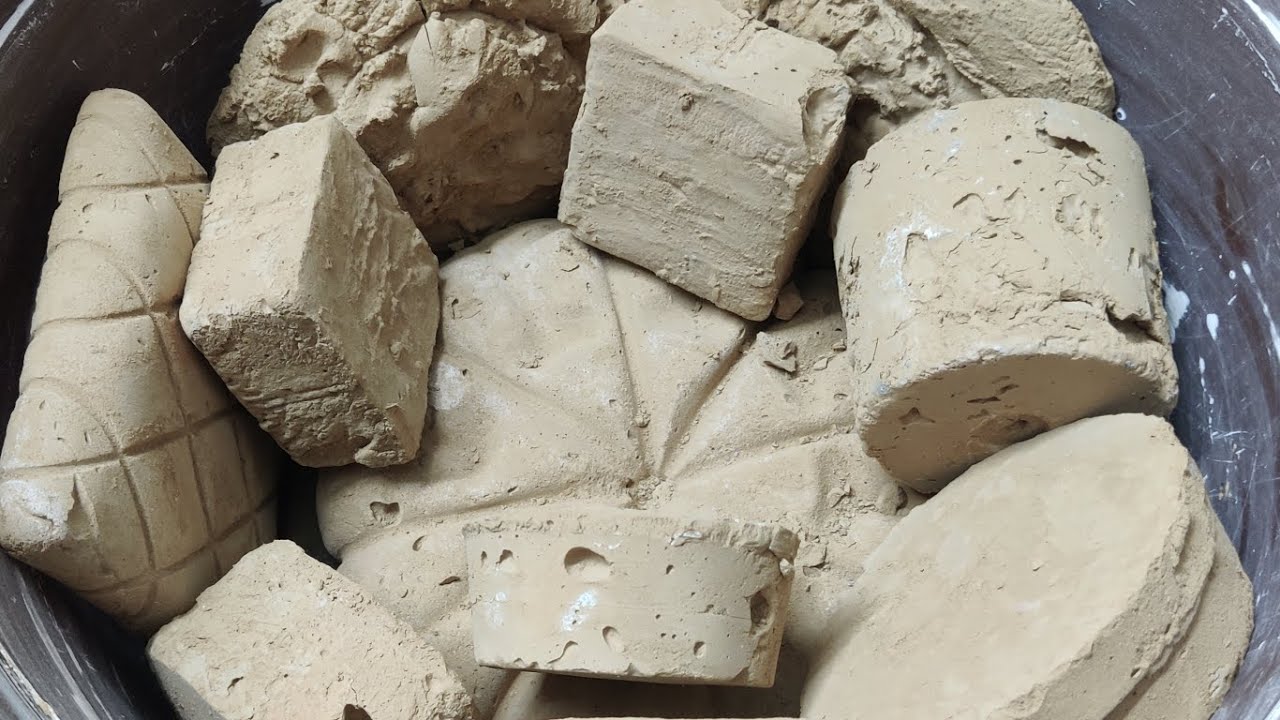 Dry Crumbling of Pure Mud Dirt ASMR 