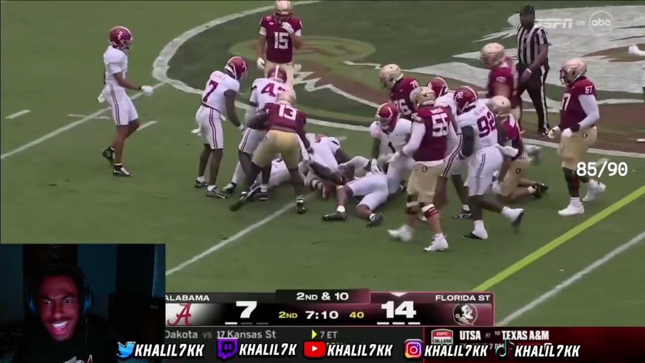 OMGOSH FLORDIA STATE UPSET!!!! FLORDIA STATE VS ALABAMA WEEK 1