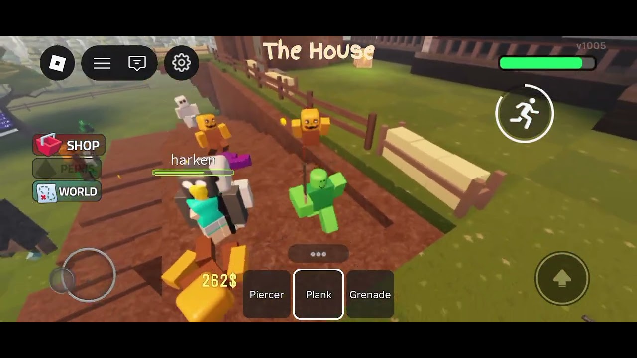Main roblox protect the house from monster lagi🗿Roblox indonesia