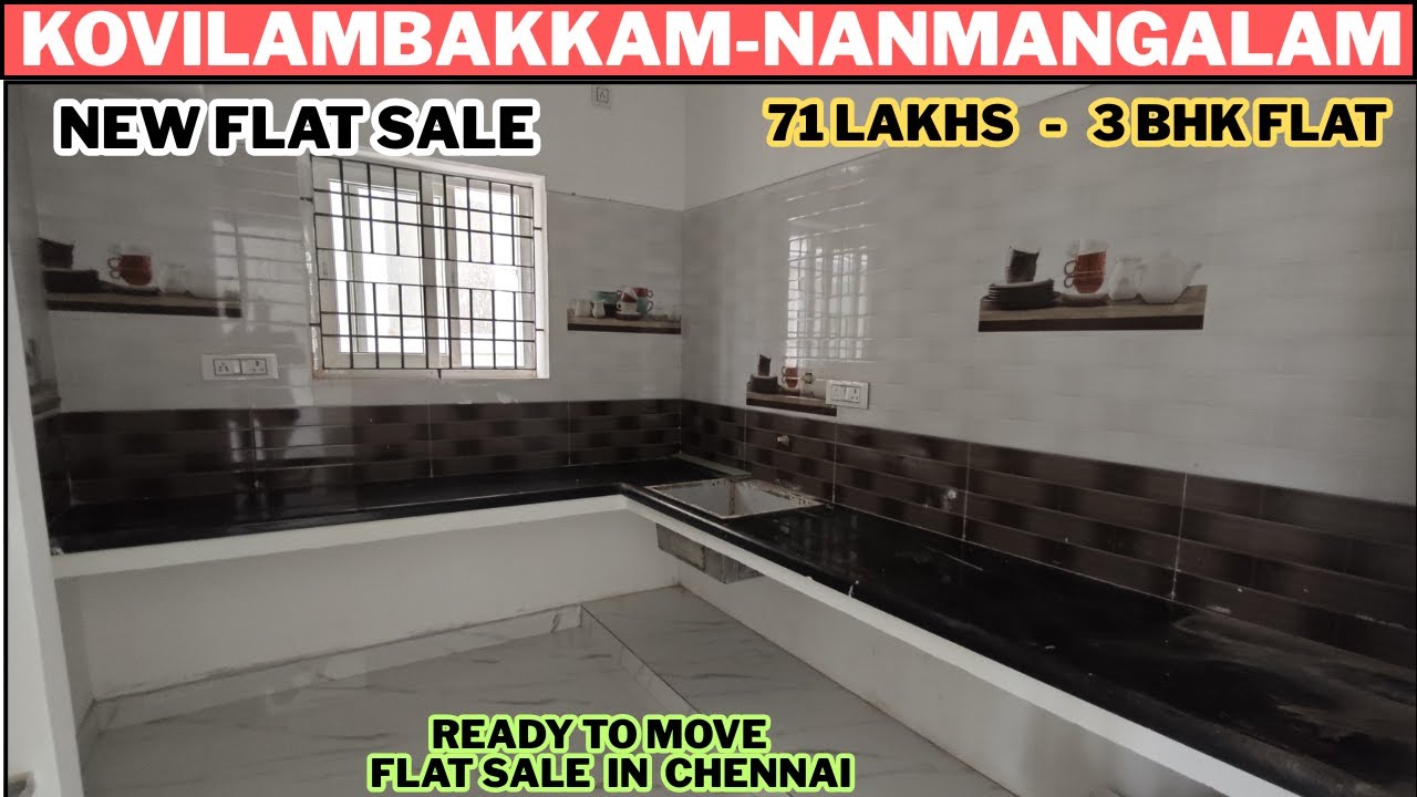 Flats for sale in kovilambakkam Nanmangalam🤩Ready to move new flat sale in chennai 