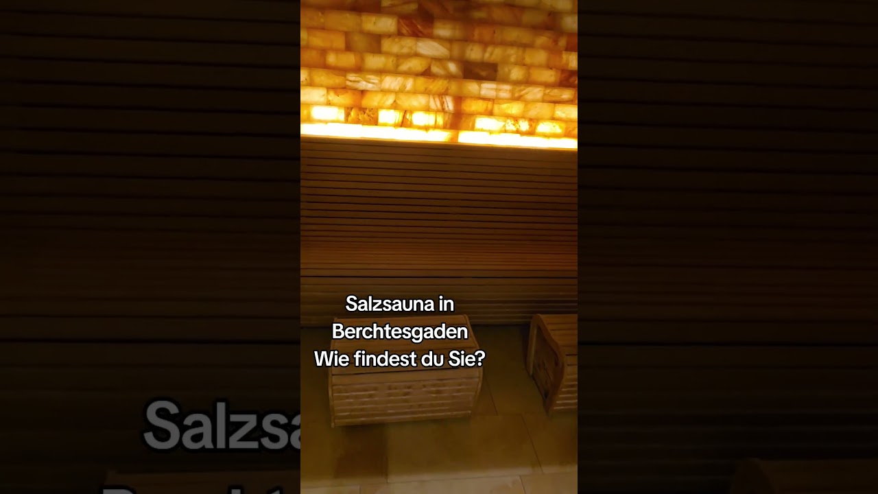 Bei den Temperaturen ab in die Salzsauna. Wie findest du Sie?