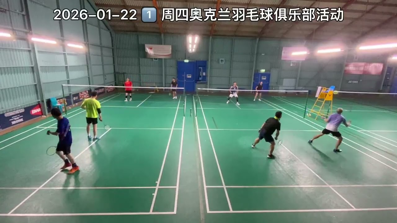 2026-01-22 1️⃣ 周四奥克兰羽毛球俱乐部活动