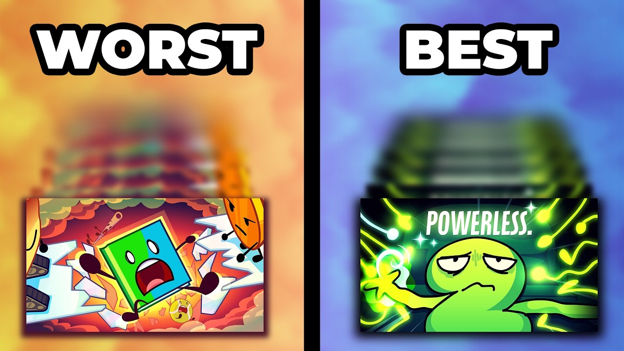 Ranking The 10 BEST BFDI Episodes Ever