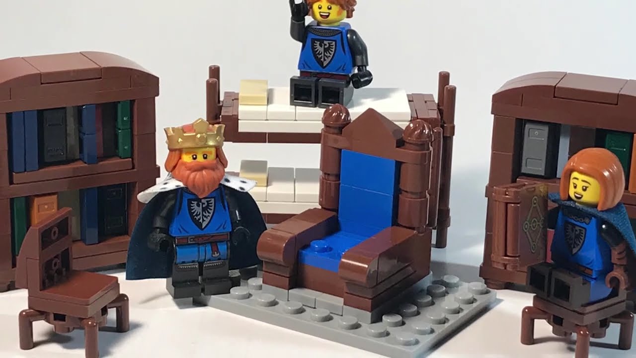 Урок по созданию средневековой мебели из Lego.