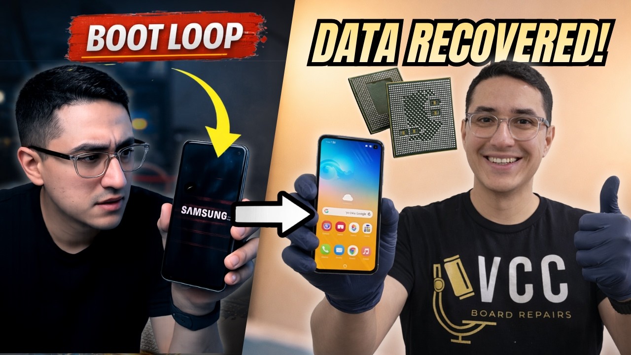 Samsung S10e завис на логотипе Samsung? Восстановление данных после циклической перезагрузки (пер...