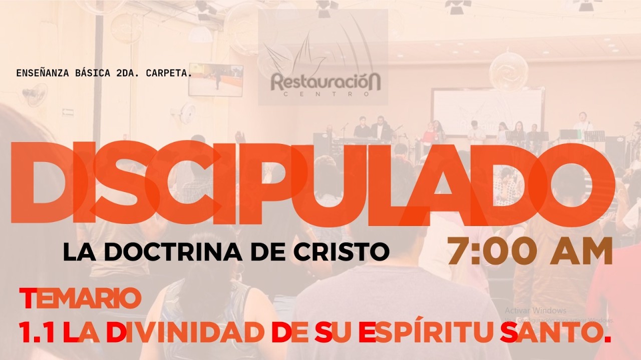 Discipulado - La Doctrina de Cristo - Temario | 1.1 La divinidad de Su Espíritu Santo Pt. 1 ❤️📖