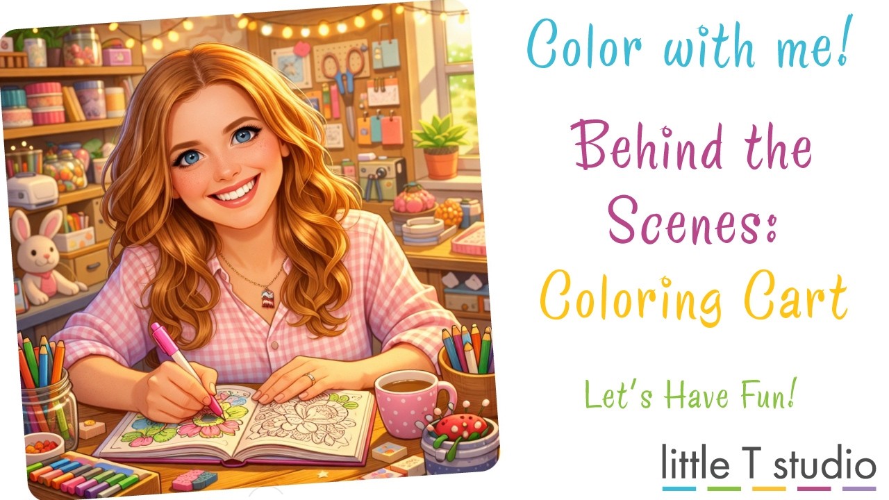 Behind the Scenes - My Favorite Coloring Supplies on My Coloring Cart