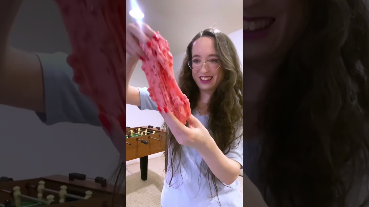 How to inflate slime 😄 #slime #slimesatisfying #slimevideo