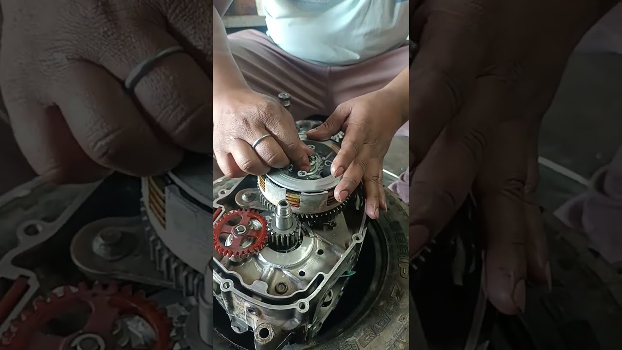 Tvs Star City engine work 