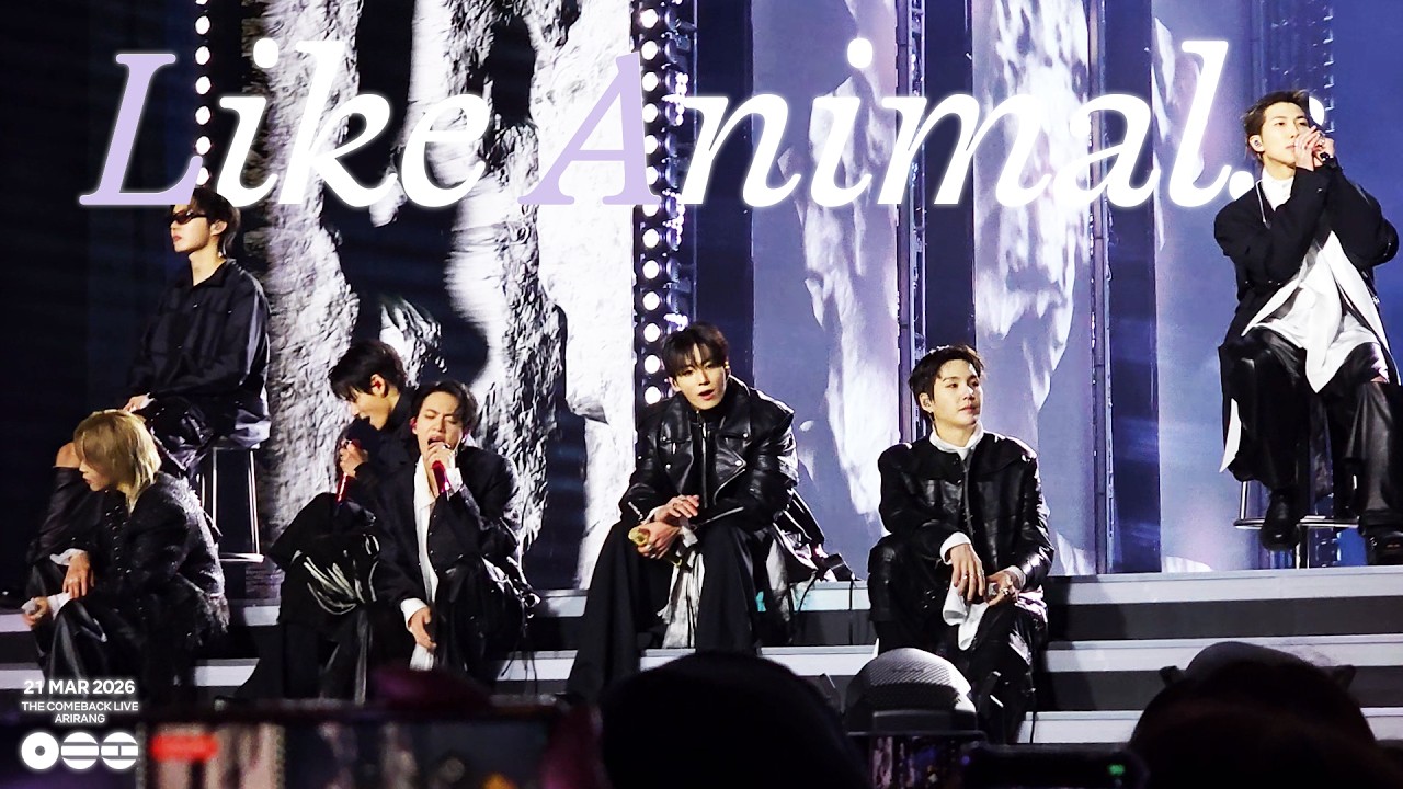 [4K] 260321 Like Animals 🔴🔴🔴 #ARIRANG BTS NETFLIX THE COMEBACK LIVE GWANGHWAMUN 방탄소년단 광화문 | ENG SUBS