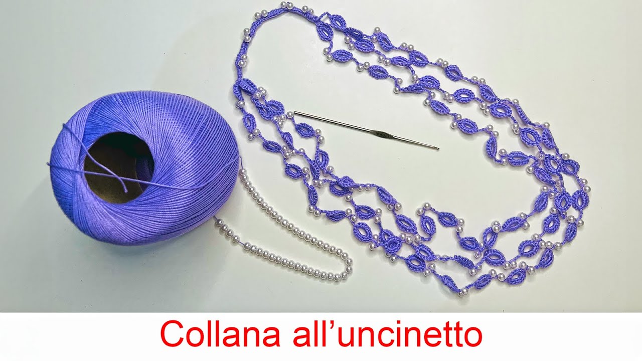 Collana numero 5 all'uncinetto