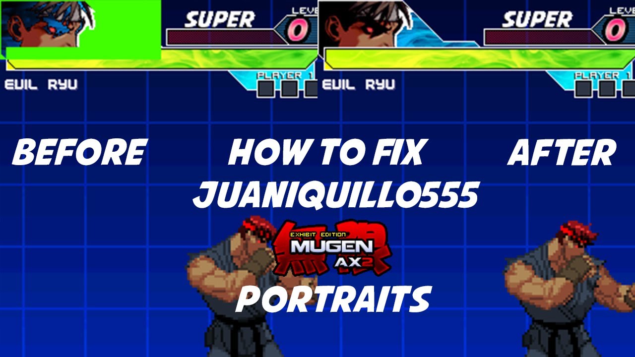 كيف تصلح اللوحات المخصصة || How to fix the special portraits || Mugen Ax2 Exhibit Edition