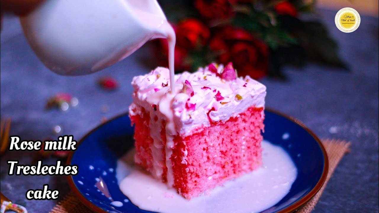 🌹Rose milk Tresleches cake / Trending Tresleches Cake / Magic Out Of Hands