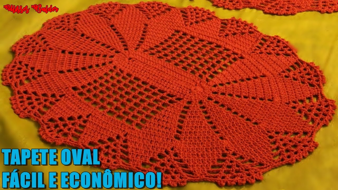 TAPETE OVAL SUPER ECONÔMICO E RÁPIDO DE FAZER #UlissesBalder