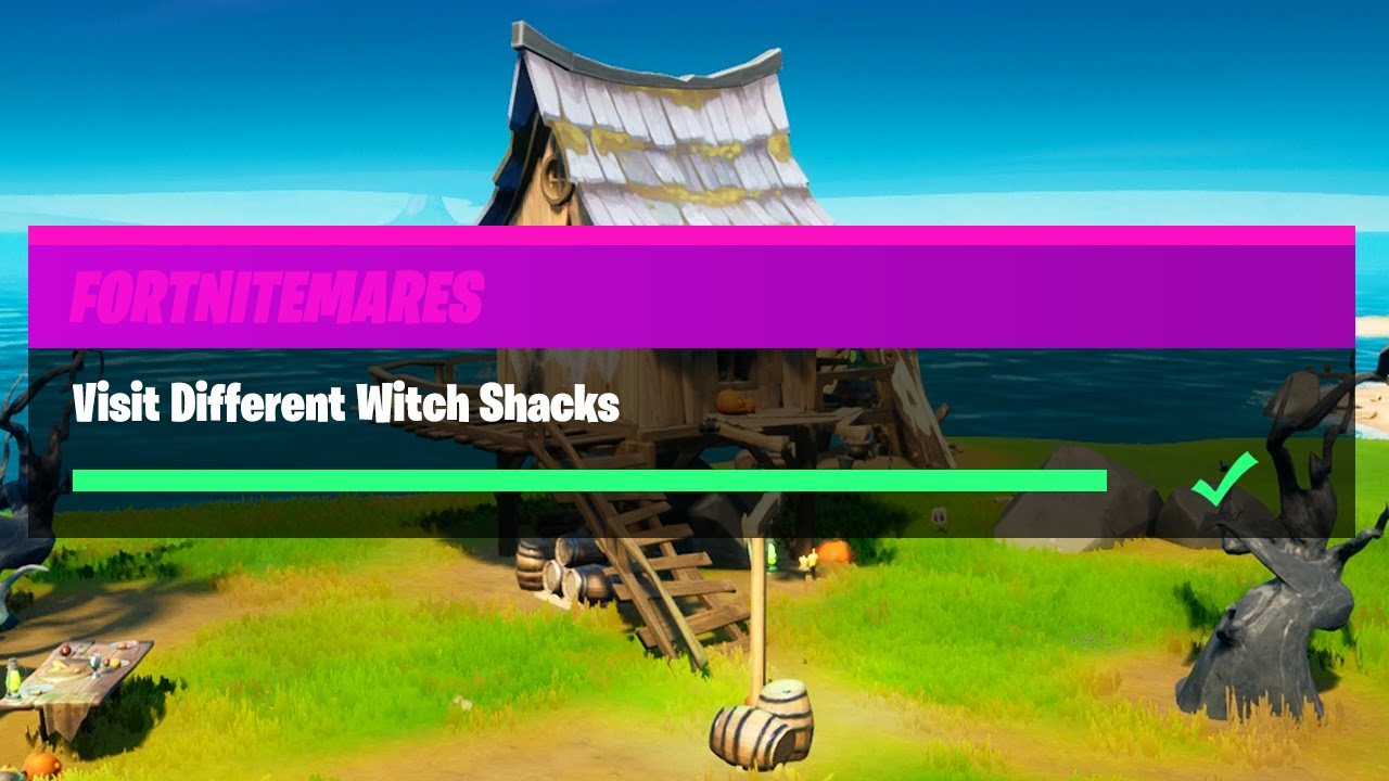Visit Different Witch Shacks (All Locations) - Fortnitemares 2020 Challenges