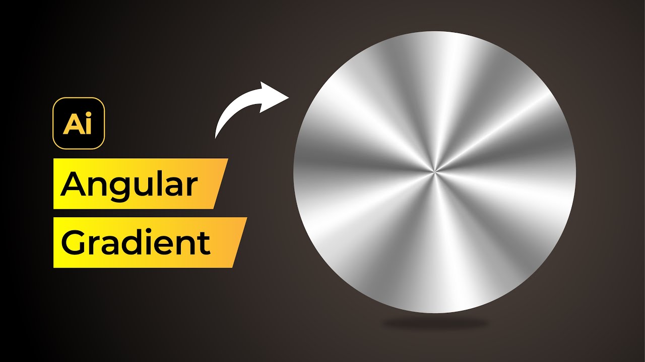 Easy How to Make Angular or Conical gradient in Adobe Illustrator