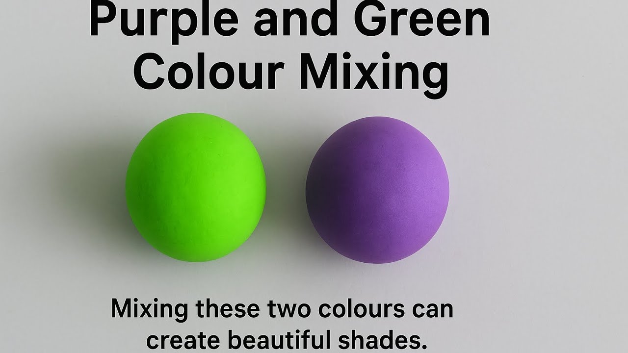 Purple and Green Colour Mixing | Learn Colours for Kids#art #drawing #colors 