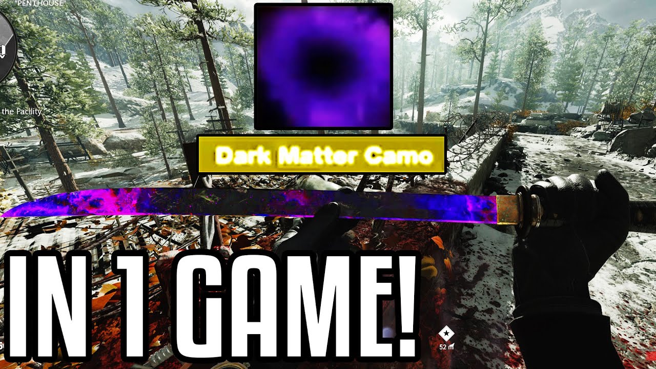 UNLOCKING DARK AETHER in 1 SINGLE GAME! Unlocking DARK AETHER on the KATANA in COLD WAR ZOMBIES!