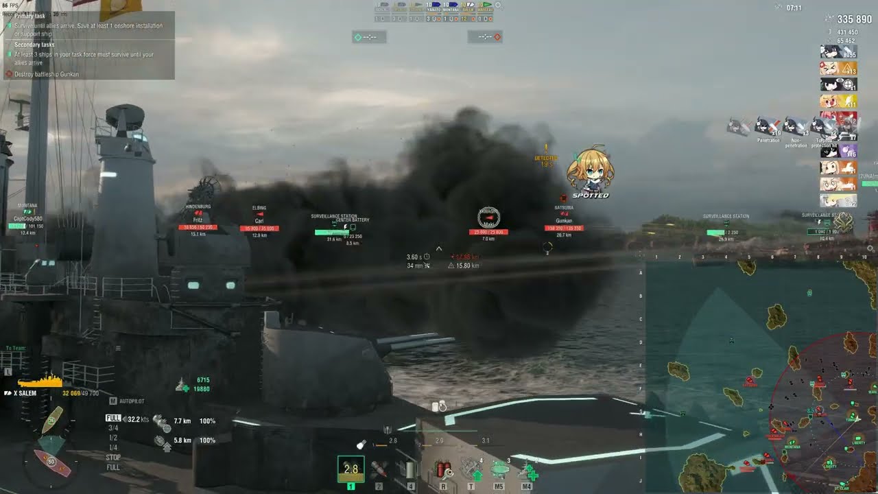 WoWs Operations Gameplay #11 There Be Tilt