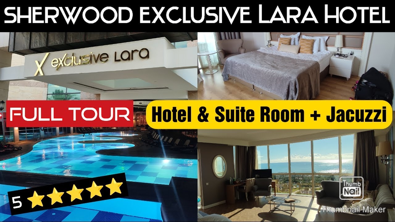 Sherwood Exclusive Lara Hotel & Spa - Full Tour / Room (Suite + Jacuzzi) 5 ⭐⭐⭐⭐⭐ Antalya Turkey 🇹🇷