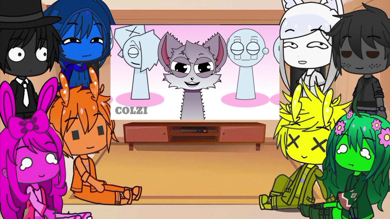 ⚡ Sprunki Incredibox React To TikToks (meme) + Themselves || Gacha Club #4