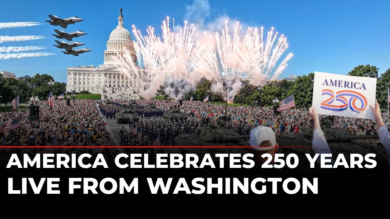 America 250 Parade LIVE: Washington Celebrates 250 Years of US Independence | Flyovers & Fireworks