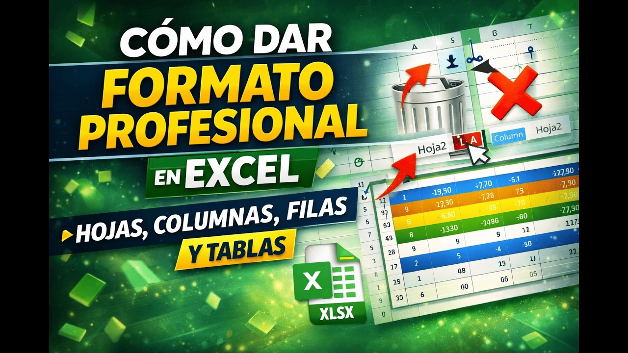 Cómo dar formato profesional en Excel a celdas, hojas y tablas (guía completa)