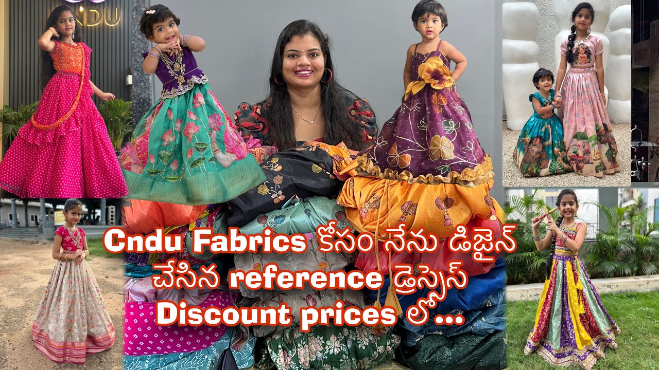 Cndu Fabrics కోసం నేను డిజైన్ చేసిన reference డ్రెస్సెస్ Discount prices లో.#cnduoutfits #cndustore