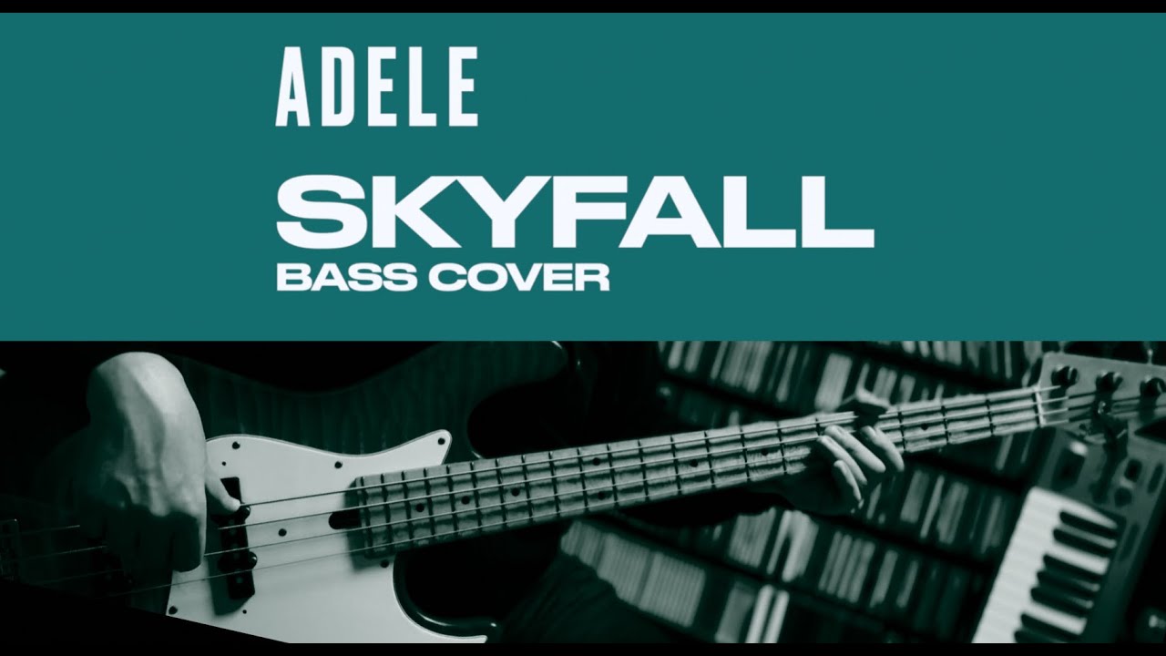 Adele - Skyfall (Bass Cover) / Tabs in Video