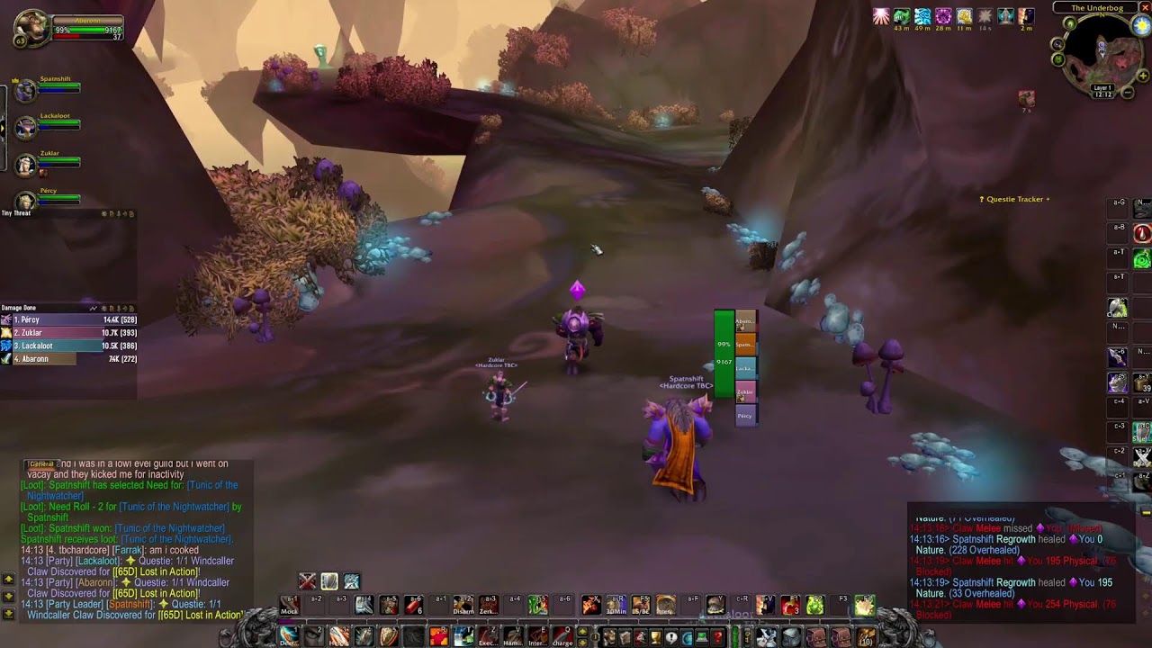 WoW TBC Hardcore #27 - Warrior - lvl 62 - Backup Warrior - SP / UB