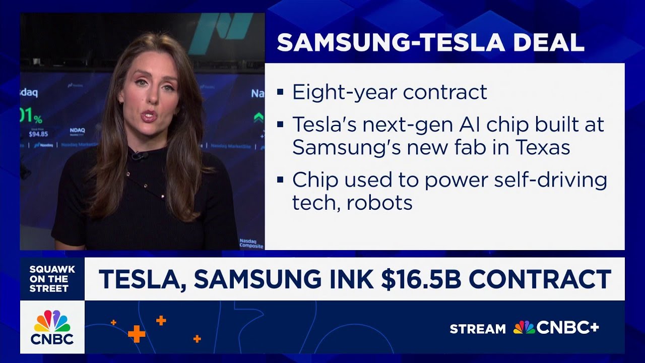 Tesla, Samsung reach $16.5B contract