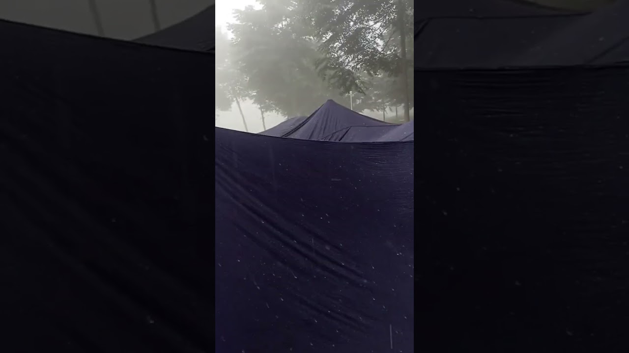 Flysheet 4x6 Bogaboo//langsung test waktu hujan deras..