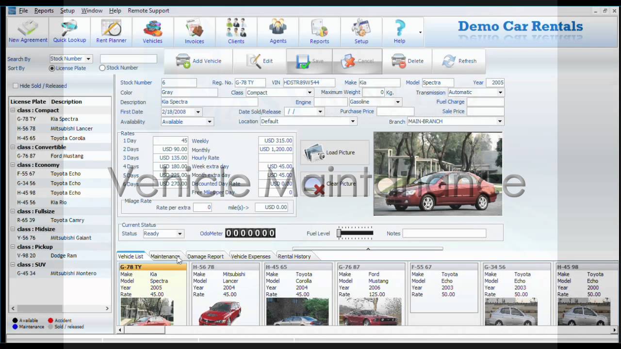 Easy Rent Pro &mdash; Как добавить автомобиль &mdash; Программное обеспечение для аренды автомобилей