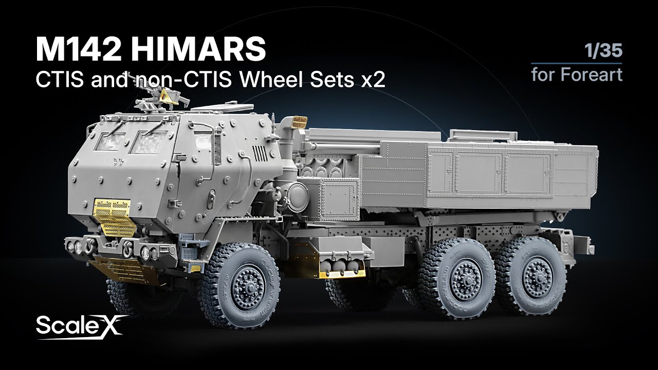 ScaleX M142 HIMARS Wheel Sets Review. WM 35024 & 35025 Sagged and Ordinary sets for Foreart 1:35