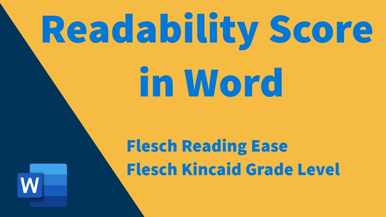 How to find readability score in world?