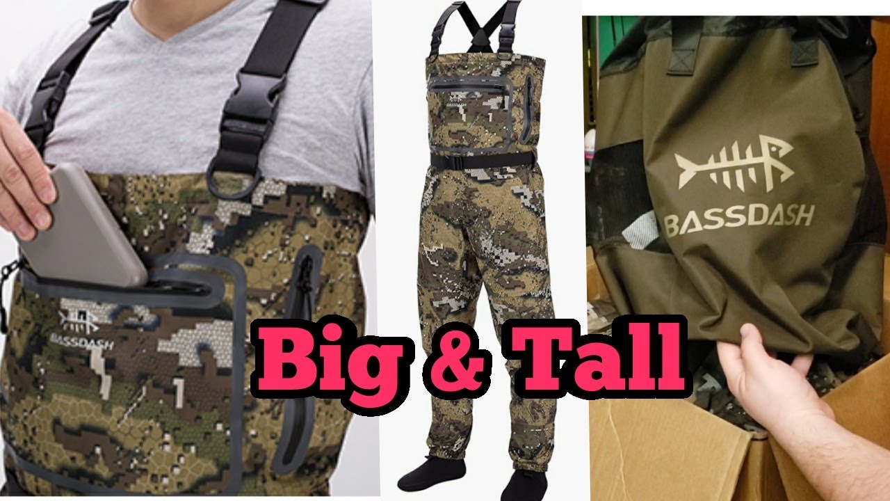 BassDash Chest, Stocking Foot, Fishing & Hunting Waders | Best Priced Waders For Big & Tall People