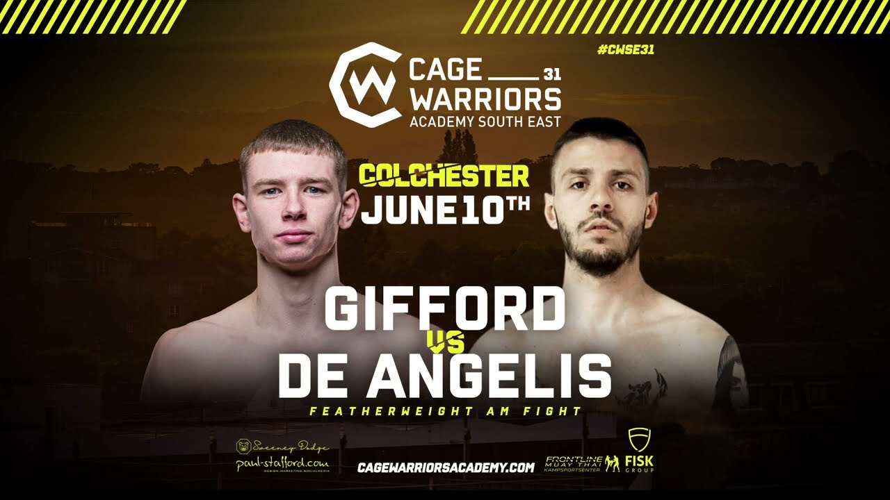 GIFFORD VS DE ANGLIS - 140lbs Amateur MMA Contest #CWSE31 10th June 2023