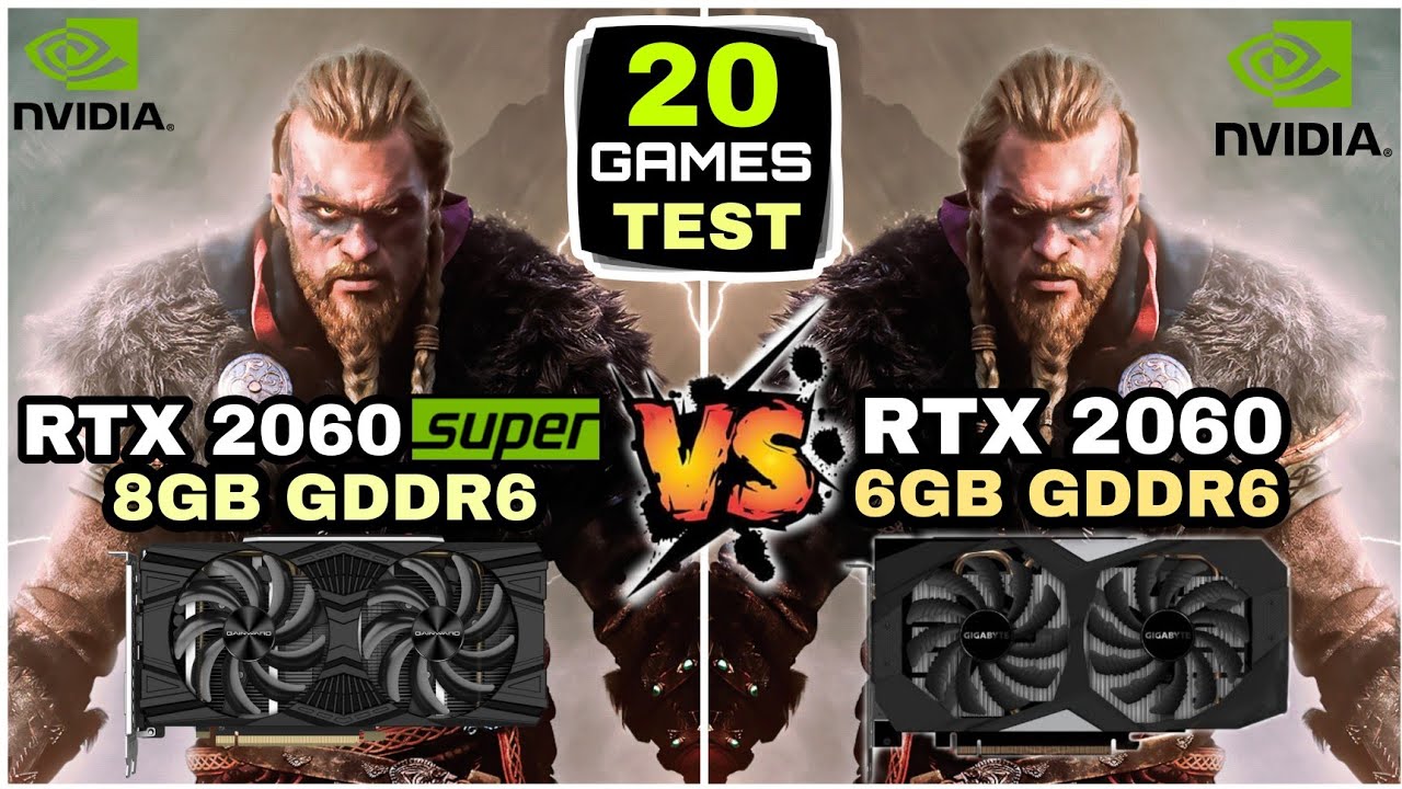 RTX 2060 SUPER (8GB) vs RTX 2060 (6GB) | 20 Games Test | Biggest Comparison !