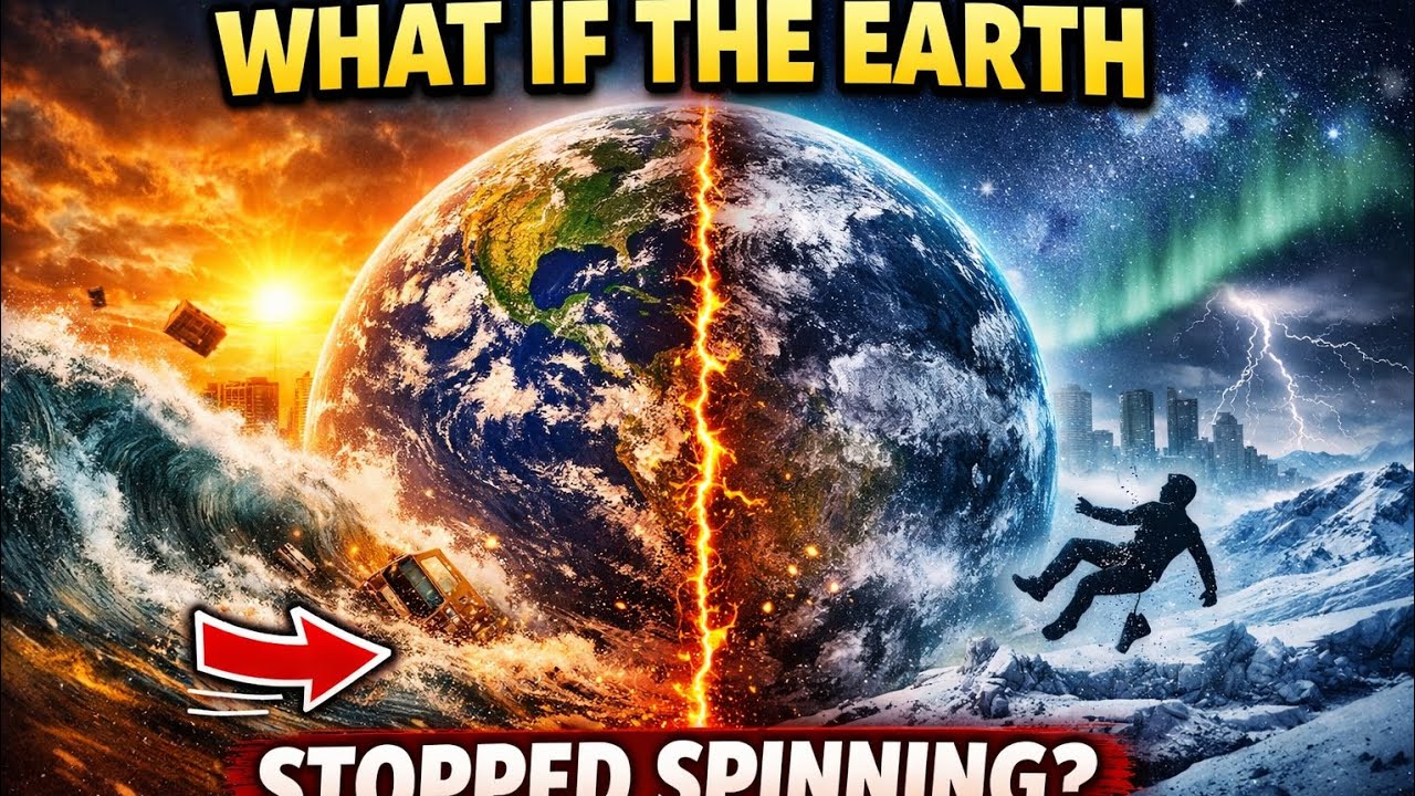 “What If the Earth Suddenly Stopped Spinning? Catastrophic Consequences Explained|Future & Past Lens