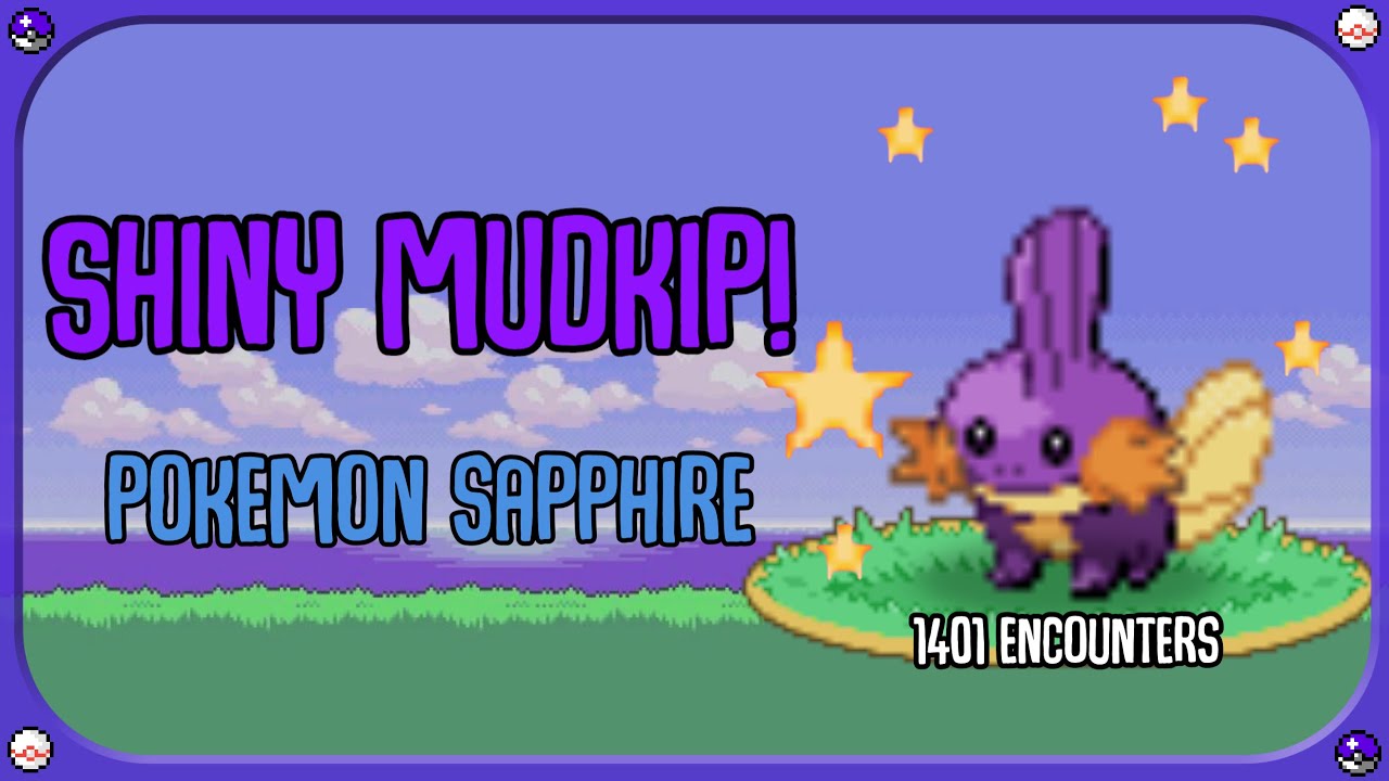 [Live] SHINY MUDKIP After 1401 Encounters (And a Pooch) (Ruby/Sapphire)