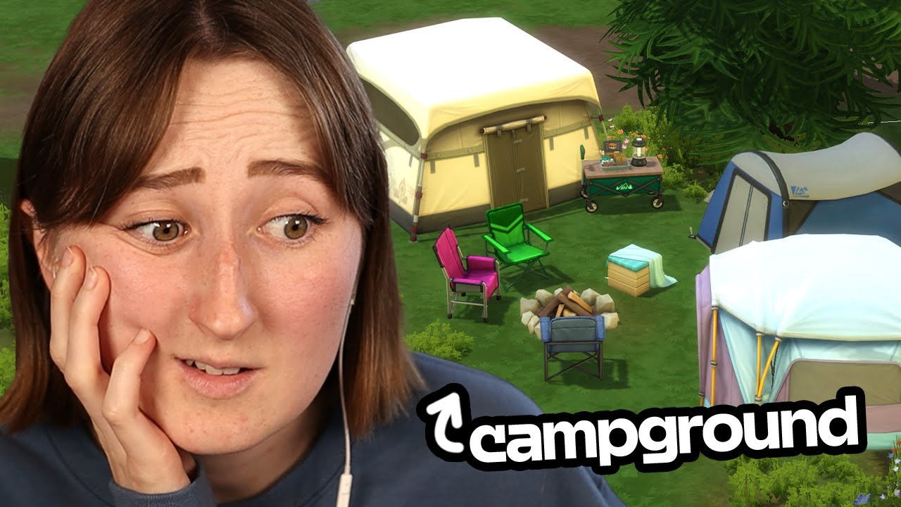i built a CAMPGROUND in the sims